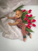 Flower Power Bebek Tulumu - 4