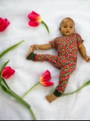 Flower Power Bebek Tulumu - 1