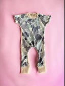 Sevimli Fare Bej Çocuk Tulumu - 1