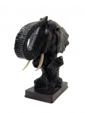 REÇİNE STANDLI FİL KAFASI OBJE 21CM - 2