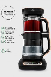 Çaysever Robotea Pro 4 In 1 Konuşan Otomatik Cam Çay ve Filtre Kahve Demleme Makinesi - 1