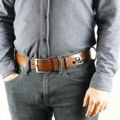 Parscraft Hakiki Manda Derisi Taba Erkek Kemer 45 Cm Kot Pantolon Spor Kemer - 3