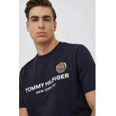 Tommy Hilfiger Crew Neck T-shirt Logo Printed SİYAH - 4