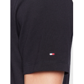 Tommy Hilfiger Crew Neck T-shirt Logo Printed SİYAH - 8