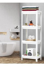 Shelf 3 Katlı  Raf Ünitesi -  Mutfak - Banyo  Depolama Rafı - 4