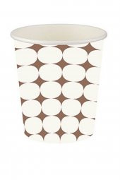 Karton Bardak 7 Oz. Desenli Beyaz 50li Paket - 1