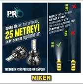 Niken Far Ampulü Led Xenon Pro Serisi 9005 - 7