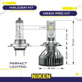 Niken Far Ampulü Led Xenon Pro Serisi H7 - 3