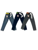 Miya 8109 Çocuk Kız Fosfor Kemeri Lastikli Kot Pantolon - 1