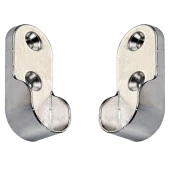 Askı Flanşı Oval Dolap Elbise Askı Aparatı Krom 30 mm (2 ADET) - 4