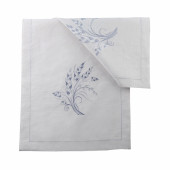 Başak Desenli Keten Runner - 1