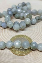 Labradorit Taşı Açık Renk Faset Kesim Dizi 8mm thumbnail 4