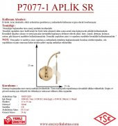Eray Aydınlatma P7077-1 Aplik Sarı - 2