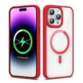 Apple iPhone 14 Pro Kılıf Magsafe Wireless Şarj Özellikli Silikon Zore Ege Kılıf thumbnail 6