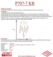 Eray Aydınlatma P7077-6+1 7li Krom Sarkıt Led Avize thumbnail 3