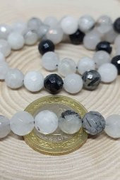 Beril Taşı (Rutil Kuvars) Faset Kesim Dizi 8mm thumbnail 4