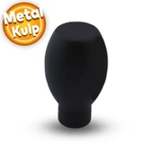 Mermi Düğme Kulp Mobilya Mutfak Çekmece Dolap Kapak Kulp Kulbu Kulpları Siyah Metal Düğme - 1