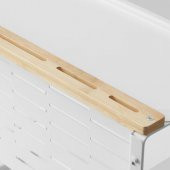 Bambu Tezgah Üstü Düzenleyici,MeridyenDukkan Beyaz, 40x21 cm Mutfak Organizatörü - 4