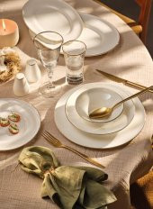 Emsan Alicia 60 Parça Yemek Takımı Yuvarlak Gold - 1
