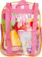 Dede Oyuncak Barbie Resimli Sırt Çantalı Plaj Set 03500 - 2