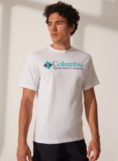 Columbia Csc M Retro Logo Ss Tee Erkek Kısa Kollu Tişört CS0311-100 thumbnail 1