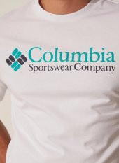 Columbia Csc M Retro Logo Ss Tee Erkek Kısa Kollu Tişört CS0311-100 thumbnail 5