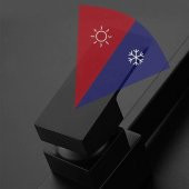 Venita Siyah Mutfak Bataryası Sıcak Soğuk Çift Su Girişli Kare Mutfak Bataryası Soft - 3