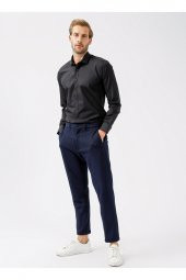 Klasik Yaka Düz Siyah Erkek Gömlek Gm1007100495 thumbnail 2