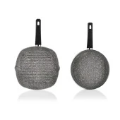 Schafer Eternal 2 li Set Grill Tava 28Cm+Tava 26Cm-Gri - 2
