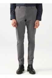 Normal Bel Normal Paça Slim Fit Gri Erkek Pantolon Pn2020500517 - 2