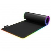 RAMPAGE MP-24 SİYAH 300*800*3MM RGB LEDLİ GAMING MOUSE PAD - 1