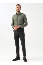 Normal Bel Normal Paça Slim Fit Siyah Erkek Pantolon Pn2020500517 - 1