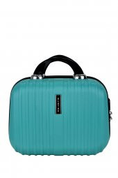 2li Valiz Seti Elatae Valiz Orta Boy ve Makyaj Turkuaz 2li Set 1020 thumbnail 4