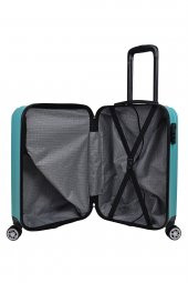 2li Valiz Seti Elatae Valiz Kabin Boy ve Makyaj Turkuaz 2li Set 1020 thumbnail 5