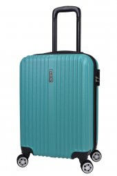 2li Valiz Seti Elatae Valiz Kabin Boy ve Makyaj Turkuaz 2li Set 1020 thumbnail 7