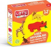Lets Oyun Hamuru Kara Hayvanları Seti - 1