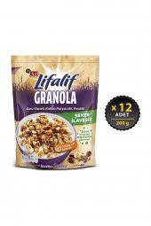 Eti Lifalif Granola Kuru Vişneli, Kakao Parçacıklı, Fındıklı 200 g x 12 Adet thumbnail 1