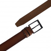 Parscraft Hakiki Erkek Deri Kemer 4 Cm Taba Kumaş Pantolon Spor Kemer - 4