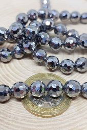 Terahertz Taşı Faset Kesim Dizi 8mm thumbnail 4