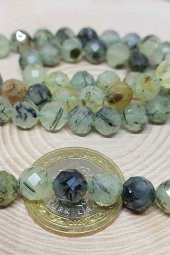 Prehnit (Prinayt) Taşı Faset Kesim Dizi 8mm thumbnail 2