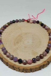 Turmalin Taşı Karışık Renkler Faset Kesim Dizi 8mm thumbnail 4