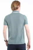 İntersivin Slim Fit Polo Yaka Cepsiz Dokulu Erkek T-Shirt - 2