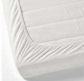 Bebek Özel 100 Pamuk Bebek ve Çocuk Lastikli Çarşaf 70x180 Beyaz - 2
