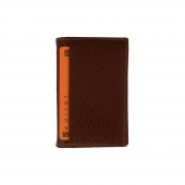 Minbag Aztek Deri Cüzdan Kartlık Taba - 1