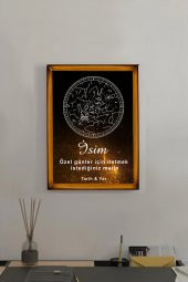 BNC DESIGN Kişiye Özel Gökyüzü Yıldız Haritası Hediye Tablo Spotify Kodlu Doğum Haritası - 1