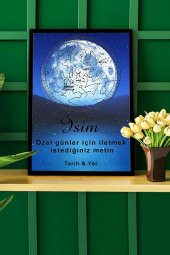 BNC DESIGN Kişiye Özel Gökyüzü Yıldız Haritası Hediye Tablo Spotify Kodlu Doğum Haritası - 1