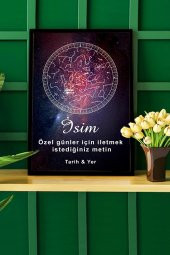 BNC DESIGN Kişiye Özel Gökyüzü Yıldız Haritası Hediye Tablo Spotify Kodlu Doğum Haritası - 2