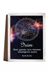 Kişiye Özel Yıldız Haritası Çerçeveli Gökyüzü Yıldız Haritası Doğum Günü Sevgiliye Hediye Tablo - 2