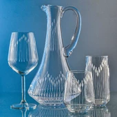 Decocia Kazaan 19 Parça 6 Kişilik  Bardak Çeyiz Seti Dik Karaflı Vega Desenli thumbnail 2