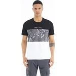 TOMMY LIFE Siyah Renk Geçişli Baskı Detaylı O Yaka Standart Kalıp Erkek T-shirt - 88177 T11ER-88177 thumbnail 1